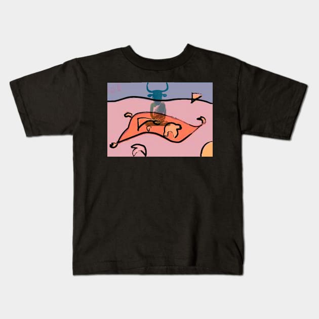 Toro Sentado Kids T-Shirt by Melillo